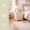 MOBILE 1 MODULO ANGORA 40X43X46 CM CON ANTA TRAFORATA – CONTENITORE COMPATTO ORGANIZZAZIONE CASA PER ZONA LIVING E INGRESSO