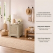 MOBILE 1 MODULO TALPA 40X43X46 CM CON ANTA TRAFORATA – CONTENITORE COMPATTO SALVASPAZIO PER ZONA LIVING E INGRESSO