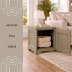 MOBILE 1 MODULO WENGÉ 40X43X46 CM CON ANTA TRAFORATA IN RESINA – MOBILETTO PORTAOGGETTI SALVASPAZIO PER ZONA LIVING E INGRESSO