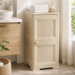 MOBILE 2 MODULI ANGORA 40X43X85,5 CM CON ANTE TRAFORATE – SOLUZIONE SALVASPAZIO PER ORGANIZZAZIONE CASA E ZONA LIVING