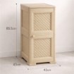 MOBILE 2 MODULI ANGORA 40X43X85,5 CM CON ANTE TRAFORATE – SOLUZIONE SALVASPAZIO PER ORGANIZZAZIONE CASA E ZONA LIVING