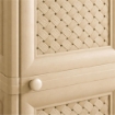 MOBILE 2 MODULI ANGORA 40X43X85,5 CM CON ANTE TRAFORATE – SOLUZIONE SALVASPAZIO PER ORGANIZZAZIONE CASA E ZONA LIVING