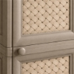 MOBILE 2 MODULI TALPA 40X43X85,5 CM CON ANTE TRAFORATE – CONTENITORE VERTICALE ORGANIZZAZIONE CASA PER INGRESSO E ZONA GIORNO