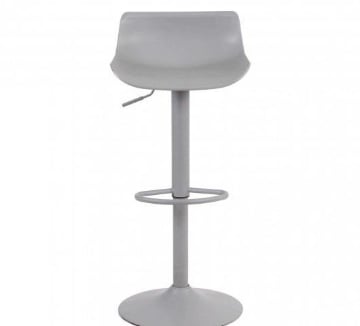SGABELLO MERANO IN COLORE GRIGIO 43 X 44 X H75/96 CM