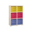 SCAFFALE CON 6 CONTENITORI CUBO 79X41X125CM  ANGORA