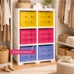 SCAFFALE CON 6 CONTENITORI CUBO 79X41X125CM  ANGORA