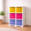 SCAFFALE CON 6 CONTENITORI CUBO 79X41X125CM  ANGORA