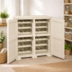 ARMADIO PORTABOTTIGLIE 48 BOTTIGLIE ANGORA 79X43X85,5 CM CON ANTA LISCIA – CANTINETTA MODERNA CHIUSA PER SOGGIORNO E ZONA PRANZO