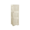 MOBILE 3 MODULI ANGORA 40X43X125 CM CON ANTE TRAFORATE – MOBILE VERTICALE SALVASPAZIO PER ORGANIZZAZIONE CASA E ZONA LIVING