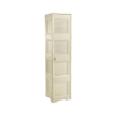 MOBILE ORGANIZZATORE BAGNO 4 MODULI ANGORA 40X43X164 CM CON 2 ANTE TRAFORATE E 2 ANTE EFFETTO LEGNO – MOBILE CONTENITORE VERTICALE SALVASPAZIO