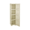 MOBILE ORGANIZZATORE BAGNO 4 MODULI ANGORA 40X43X164 CM CON 2 ANTE TRAFORATE E 2 ANTE EFFETTO LEGNO – MOBILE CONTENITORE VERTICALE SALVASPAZIO
