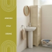 MOBILE ORGANIZZATORE BAGNO 4 MODULI ANGORA 40X43X164 CM CON 2 ANTE TRAFORATE E 2 ANTE EFFETTO LEGNO – MOBILE CONTENITORE VERTICALE SALVASPAZIO