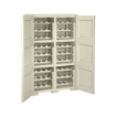 ARMADIO PORTABOTTIGLIE 72 BOTTIGLIE ANGORA 79X43X125 CM CON ANTA LISCIA – CANTINETTA MODERNA CHIUSA PER SOGGIORNO E ZONA PRANZO