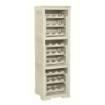 SCAFFALE PORTABOTTIGLIE 27 BOTTIGLIE ANGORA 40X42.5X125 CM – CANTINETTA A VISTA VERTICALE PER CUCINA E ZONA PRANZO