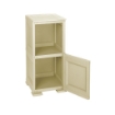 MOBILE 1 MODULO CON ANTA LEGNO E 1 MODULO SCAFFALE ANGORA 40X43X85,5 CM – CONTENITORE VERTICALE SALVASPAZIO PER ZONA LIVING E INGRESSO