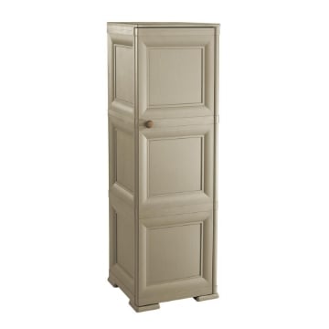 MOBILE PORTAOGGETTI 3 MODULI TALPA 40X43X125 CM CON ANTE EFFETTO LEGNO – MOBILE CONTENITORE VERTICALE PER ORGANIZZAZIONE E ORDINE IN CASA