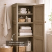 MOBILE PORTAOGGETTI 3 MODULI TALPA 40X43X125 CM CON ANTE EFFETTO LEGNO – MOBILE CONTENITORE VERTICALE PER ORGANIZZAZIONE E ORDINE IN CASA