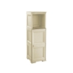 MOBILE 2 MODULI ANGORA 40X43X125 CM CON ANTE FINITURA LEGNO E 1 MODULO SCAFFALE – CONTENITORE VERTICALE ORGANIZZAZIONE CASA PER ZONA LIVING