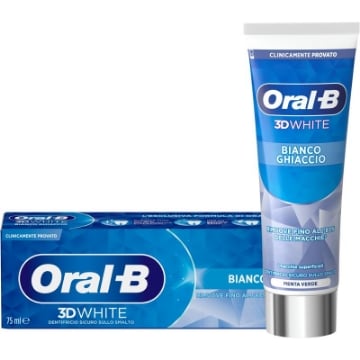 ORAL-B DENTIFRICIO 3D WHITE BIANCO GHIACCIO - MENTA VERDE 75ML