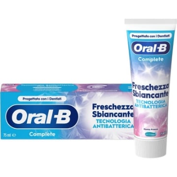 ORAL-B DENTIFRICIO COMPLETE FRESCHEZZA SBIANCANTE TECNOLOGIA ANTIBATTERICA - MENTA FRESCA 75ML