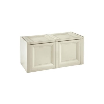BAULE CONTENITORE DA ESTERNO ANGORA 86X40X42 CM – CASSAPANCA COMPATTA SALVASPAZIO PER BALCONE E TERRAZZO