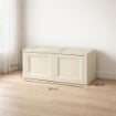 BAULE CONTENITORE DA ESTERNO ANGORA 86X40X42 CM – CASSAPANCA COMPATTA SALVASPAZIO PER BALCONE E TERRAZZO