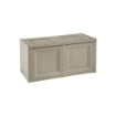 BAULE 2 MODULI TAUPE 86X40X42 CM – CASSAPANCA CONTENITORE SALVASPAZIO PER TERRAZZO, VERANDA E AMBIENTI ESTERNI