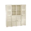 ARMADIO 4 ANTE ANGORA 157X43X164 CM CON 4 RIPIANI – MOBILE ALTO CONTENITORE PER ORGANIZZAZIONE CASA E ZONA GIORNO