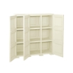 ARMADIO 3 ANTE ANGORA 118X43X125 CM CON PUNTALI E ANTE TRAFORATE – MOBILE ALTO DECORATIVO PER ZONA GIORNO E INGRESSO