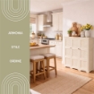 ARMADIO 3 ANTE ANGORA 118X43X125 CM CON PUNTALI E ANTE TRAFORATE – MOBILE ALTO DECORATIVO PER ZONA GIORNO E INGRESSO