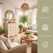 CASSETTIERA 4 CASSETTI PICCOLI, 2 GRANDICASSETTIERA 6 CASSETTI ANGORA 79X43X85,5 CM CON 4 CASSETTI PICCOLI E 2 GRANDI – MOBILE CONTENITORE SALVASPAZIO PER ORGANIZZAZIONE CASA
