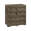 CASSETTIERA 6 CASSETTI WENGÉ 79X43X85,5 CM – MOBILE ORGANIZZAZIONE CASA CON 4 CASSETTI PICCOLI E 2 GRANDI PER ZONA GIORNO E INGRESSO