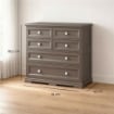 CASSETTIERA 6 CASSETTI WENGÉ 79X43X85,5 CM – MOBILE ORGANIZZAZIONE CASA CON 4 CASSETTI PICCOLI E 2 GRANDI PER ZONA GIORNO E INGRESSO