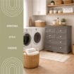 CASSETTIERA 6 CASSETTI WENGÉ 79X43X85,5 CM – MOBILE ORGANIZZAZIONE CASA CON 4 CASSETTI PICCOLI E 2 GRANDI PER ZONA GIORNO E INGRESSO