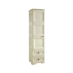 ARMADIO CON APPENDIABITI ANGORA 40X43X164 CM – MOBILE VERTICALE CON RIPIANO E 2 CASSETTI PER ORGANIZZAZIONE CAMERA E INGRESSO