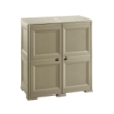 MOBILE MULTIUSO 2 ANTE TALPA 79X43X85,5 CM CON 2 MODULI E 4 TASCHE LATERALI – ARMADIO ORGANIZZATORE CON RIPIANI E ANTE LISCE PER CASA