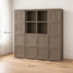 ARMADIO 4 ANTE WENGÉ 157X43X164 CM CON 4 RIPIANI – MOBILE ALTO SALVASPAZIO PER ORGANIZZAZIONE CASA E INGRESSO