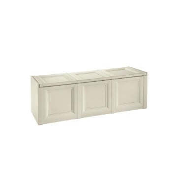 BAULE 3 MODULI ANGORA 125X40X42 CM – CONTENITORE DA ESTERNO COPERTO MULTIUSO PER BALCONE, TERRAZZO E GIARDINO