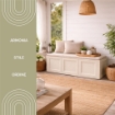 BAULE 3 MODULI ANGORA 125X40X42 CM – CONTENITORE DA ESTERNO COPERTO MULTIUSO PER BALCONE, TERRAZZO E GIARDINO