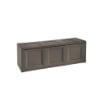 BAULE CONTENITORE DA ESTERNO WENGÉ 125X40X42 CM – CASSAPANCA MULTIUSO SALVASPAZIO PER BALCONE, TERRAZZO E VERANDA