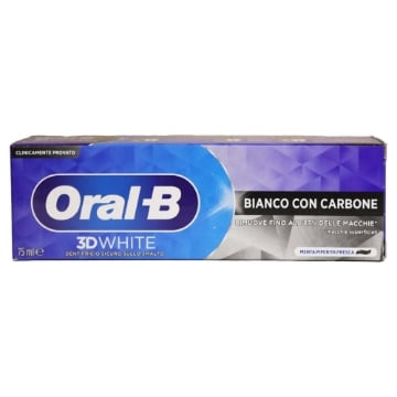 DENT ORAL B 3D WHITE 75ML NEW BIANCO CON CARBONE