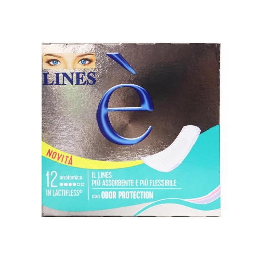 LINES È ASSORBENTI ANATOMICO CON ODOR PROTECTION 12PZ