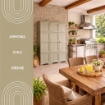 ARMADIO 3 ANTE TAUPE 118X43X164 CM CON PUNTALI E VANO PORTASCOPA – MOBILE ALTO ORGANIZZAZIONE CASA PER INGRESSO E LAVANDERIA