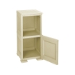 COMÒ COMODINO 2 MODULI ANGORA 40X43X85,5 CM CON ANTA TRAFORATA E VANO A GIORNO – MOBILE CONTENITORE COMPATTO PER CAMERA DA LETTO