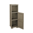 COLONNINA MISTA 3 MODULI 2 ANTE TRAFOR.MOBILE VERSATILE 3 MODULI WENGÉ 40X43X125 CM CON ANTA TRAFORATA E VANI A GIORNO – MOBILE MULTIUSO SALVASPAZIO PER CASA