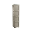 ARMADIO A COLONNA CON 4 MEZZI RIPIANI E 1 ANTA LISCIA TAUPE DIMENSIONI 40X43X164H CM