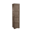 ARMADIO A COLONNA CON 4 MEZZI RIPIANI E 1 ANTA LISCIA WENGÈ DIMENSIONI 40X43X164H CM