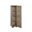 ARMADIO A COLONNA CON 4 MEZZI RIPIANI E 1 ANTA LISCIA WENGÈ DIMENSIONI 40X43X164H CM