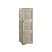 MOBILE 3 MODULI TALPA 40X43X125 CM CON ANTE TRAFORATE – CONTENITORE VERTICALE ORGANIZZAZIONE CASA PER INGRESSO E ZONA GIORNO