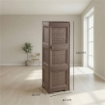 MOBILE CONTENITORE WENGÉ 3 MODULI 40X43X125 CM CON ANTE TRAFORATE – ARMADIETTO VERTICALE IN PLASTICA ELEGANTE PER ORGANIZZARE CASA
